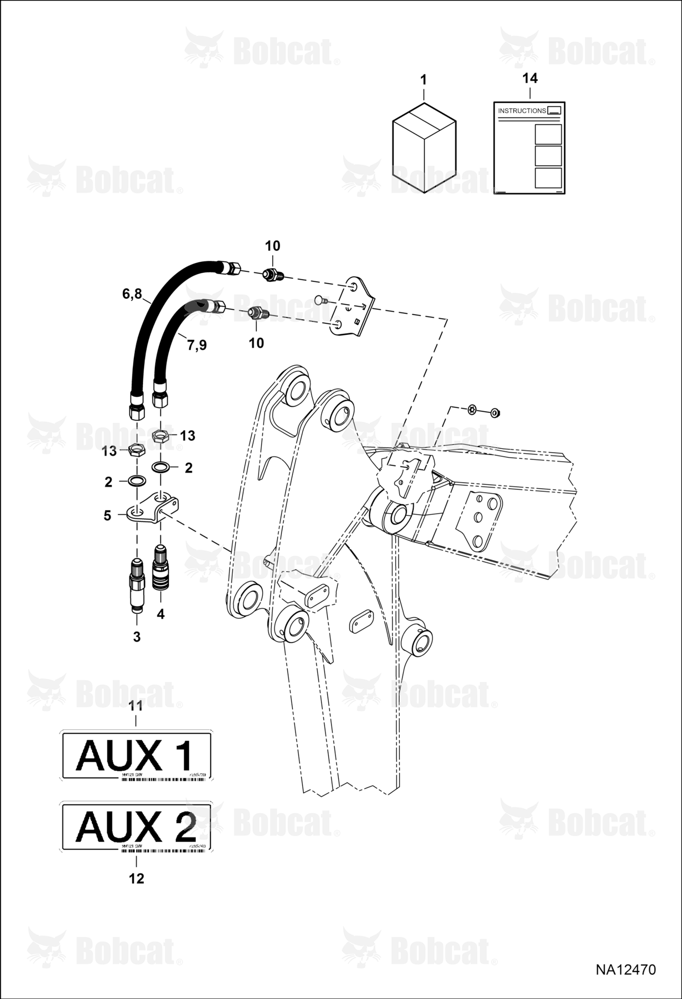 Hydraulic Auxiliary Extension Kit (Second Aux)