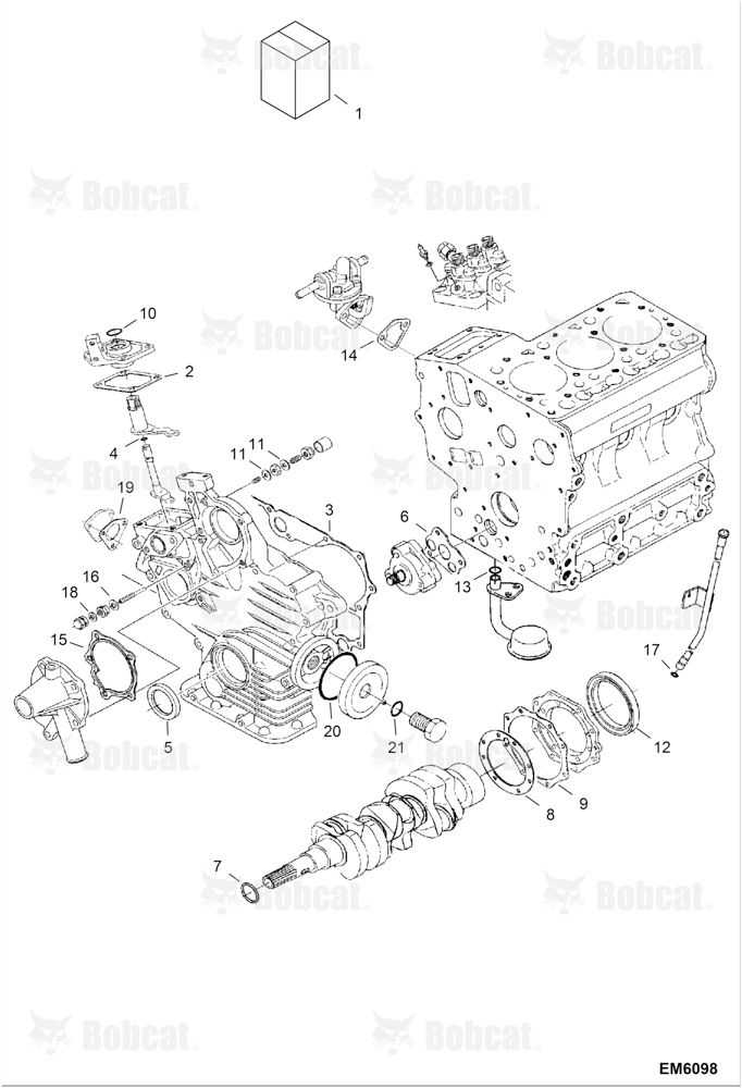 Lower Gasket Kit (Engine S/N EJ0001 - 4JB9999)