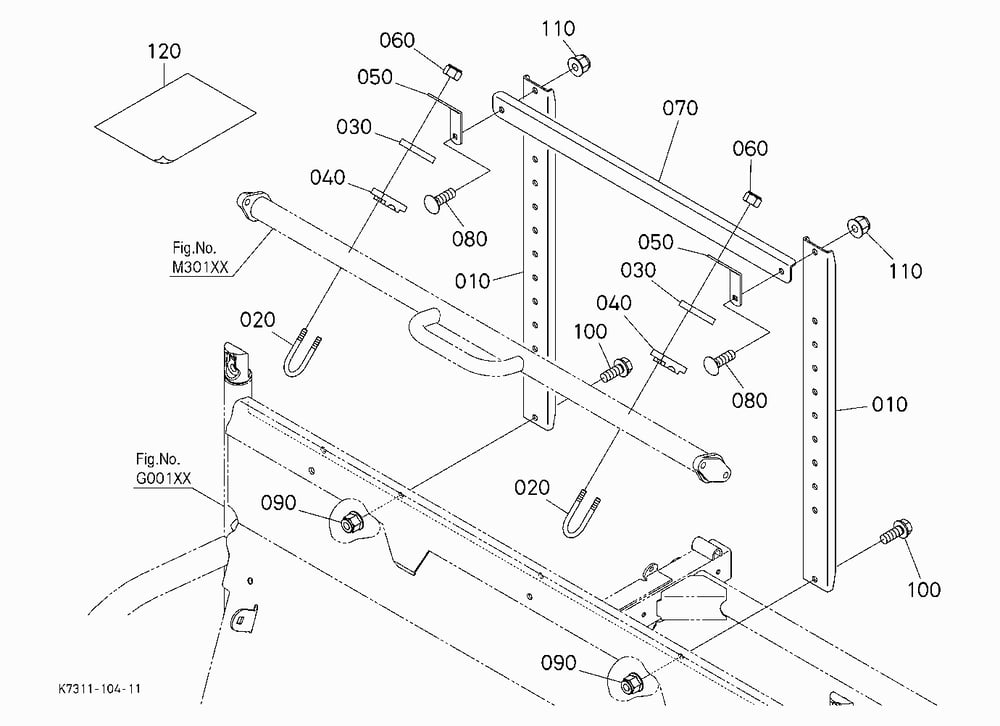 HEADREST STAY KIT (W/G. No. V4341) [OPTION]