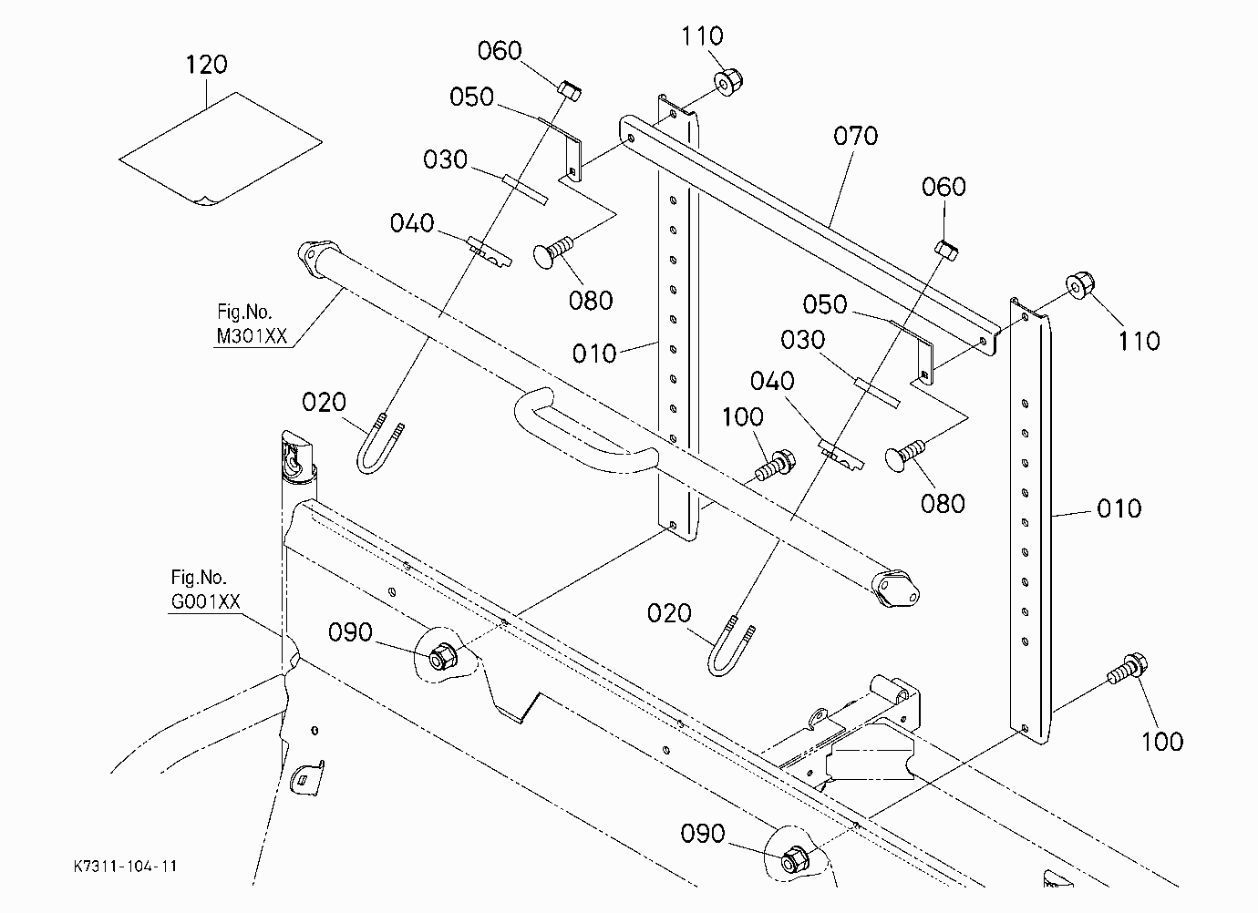 HEADREST STAY KIT (W/G. No. V4341) [OPTION]