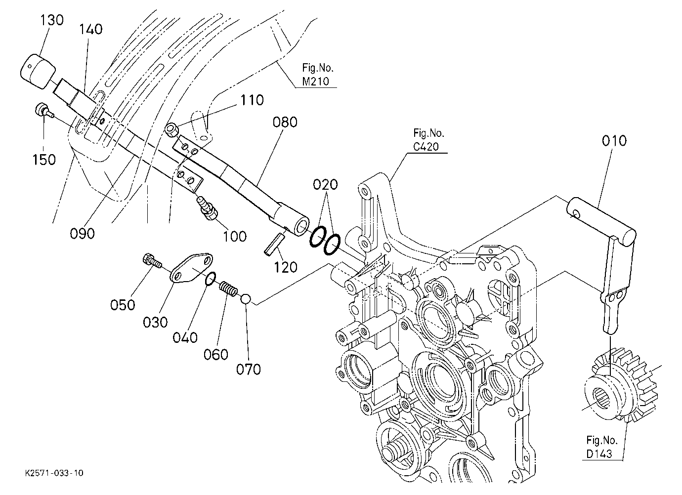 Front Wheel Drive Lever