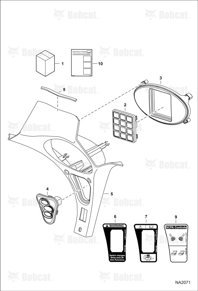 Keyless Panel Kit (Push Button Switch)