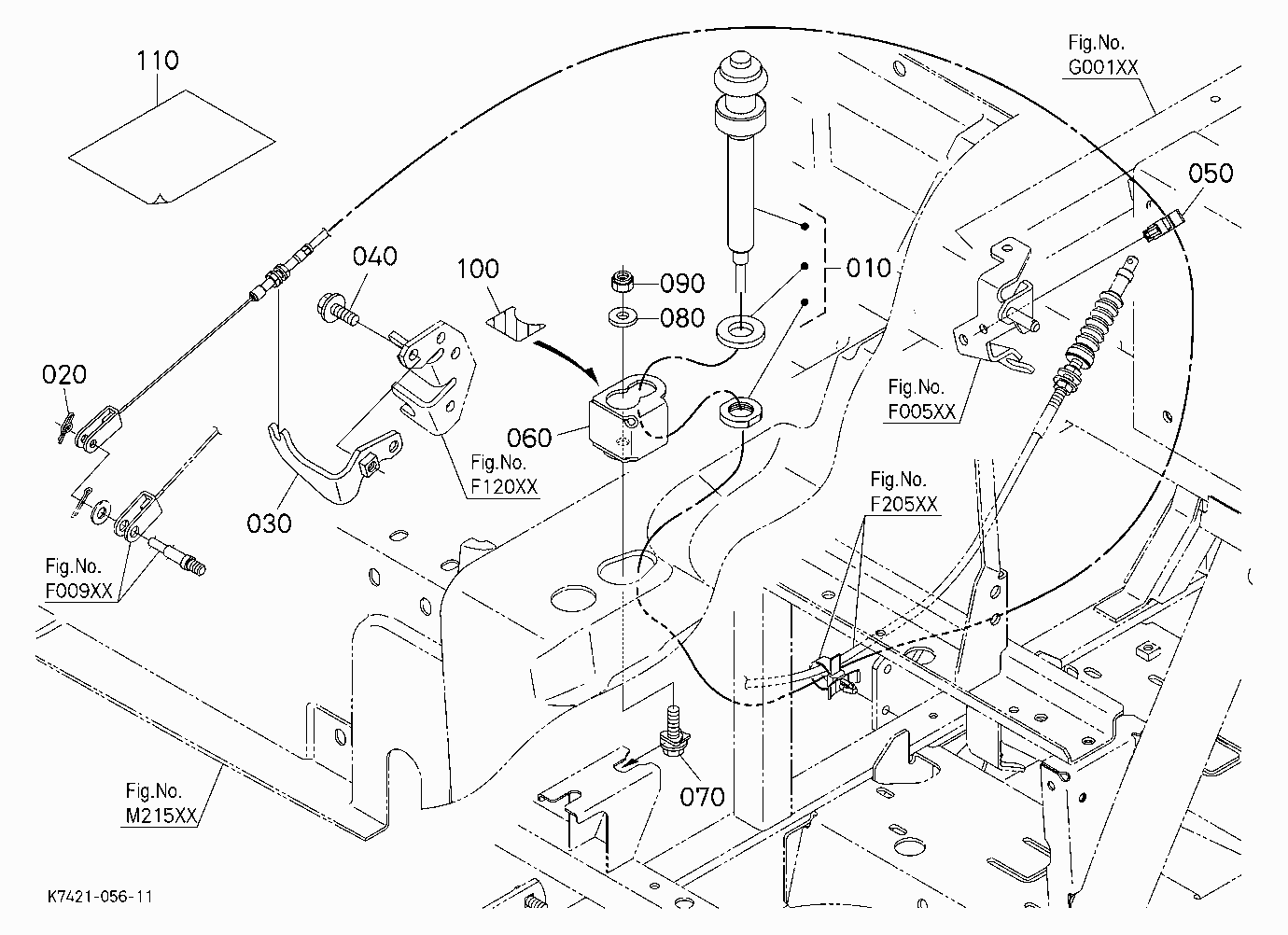 HAND THROTTLE KIT (W/G.No.V5243) [OPTION]