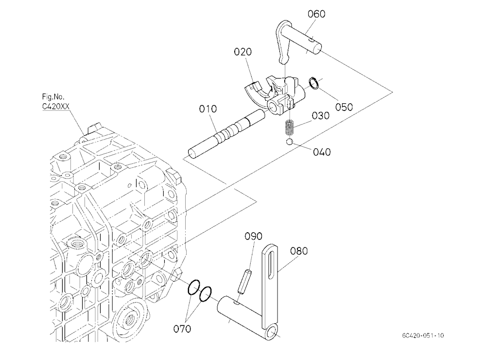 Range Gear Shift Fork
