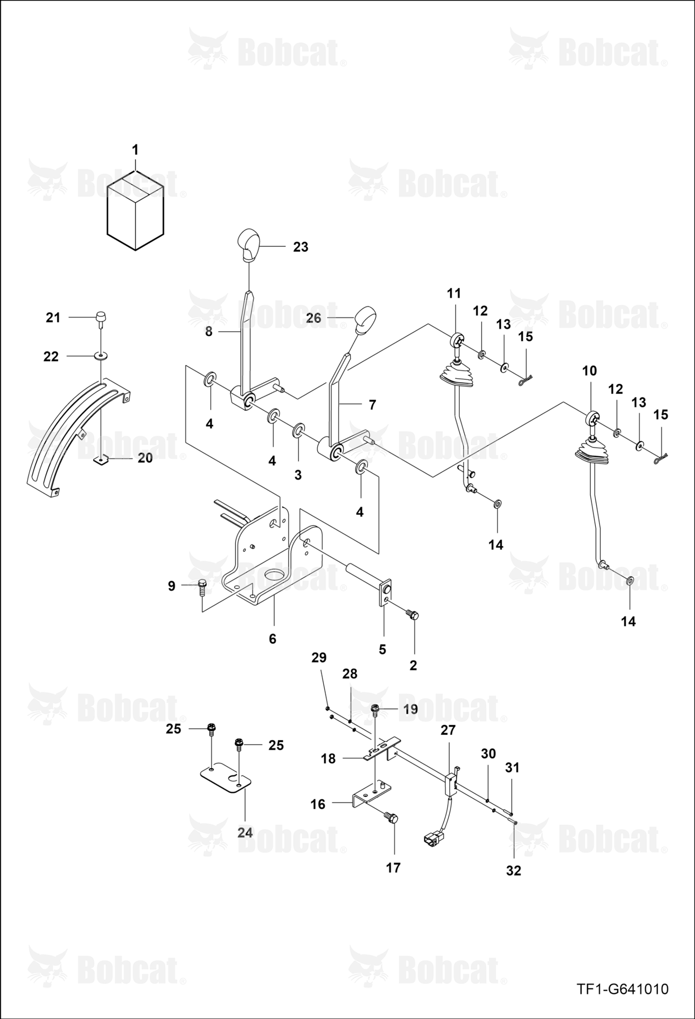 Position Draft Control Lever Group