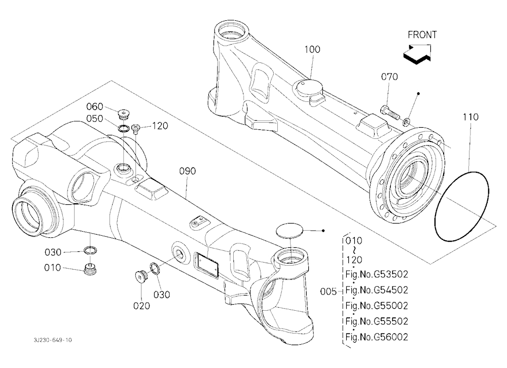 Front Axle Housing [Front Axle Component] [With Fr