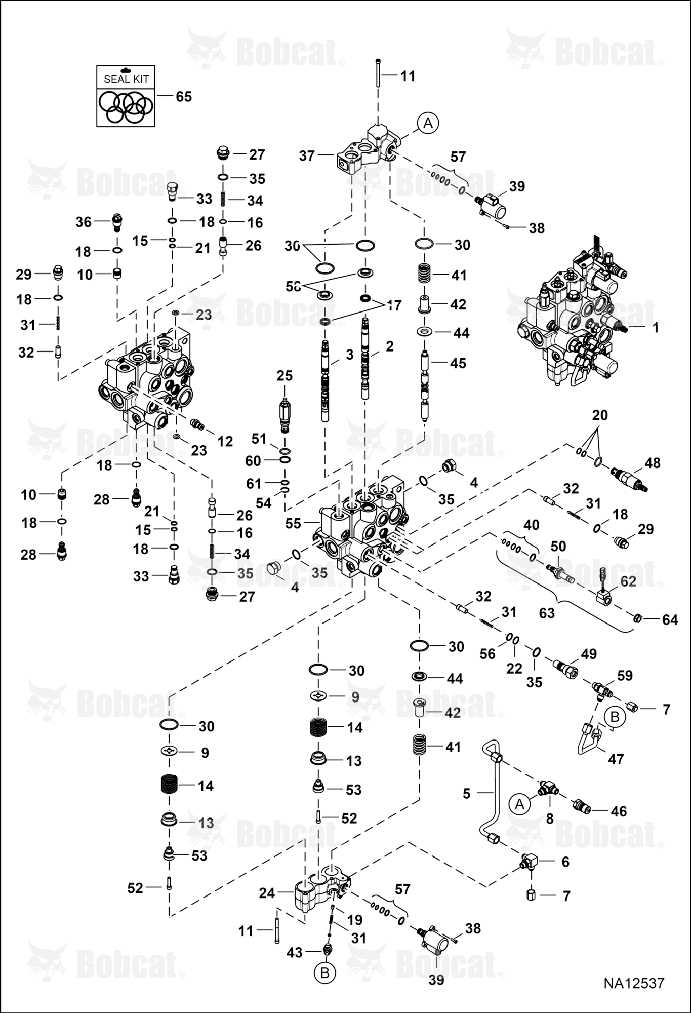 Hydraulic Control Valve (AHC, ACS & SJC) (E Series Coil)