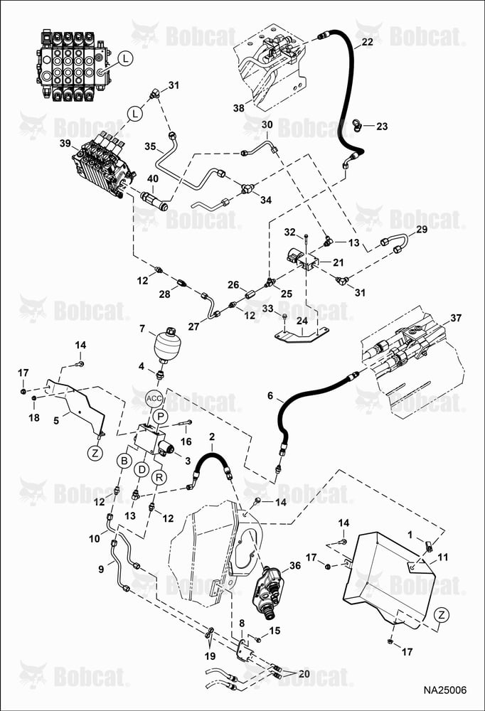 Hydraulic Circuitry (Power Attachment Lock)