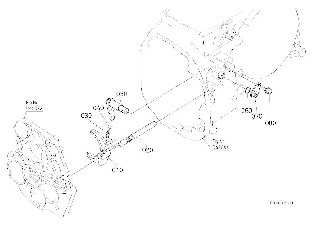 Range Gear Shift Fork