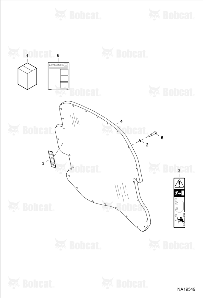 Replacement Window Kit (Door) (Land Management)