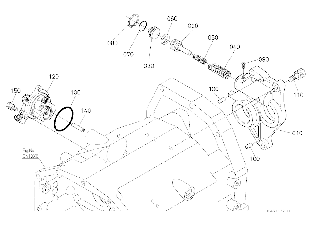 Pto Clutch Valve/Bearing Holder