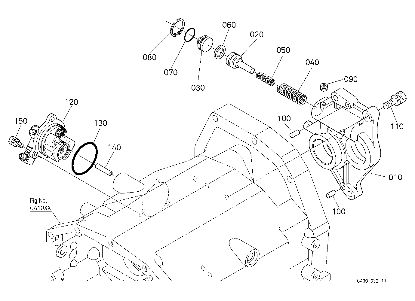 Pto Clutch Valve/Bearing Holder