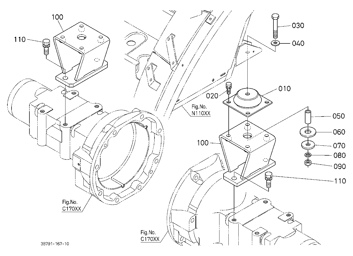 Cab Bracket Rear