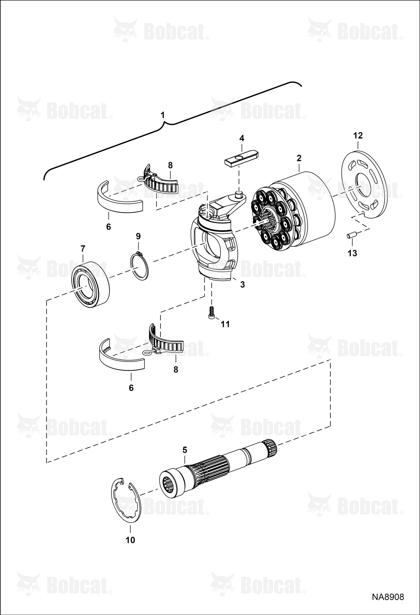 Hydrostatic Pump (Rotary Group) (RH) (Selectable Joystick Controls) (R902202746)