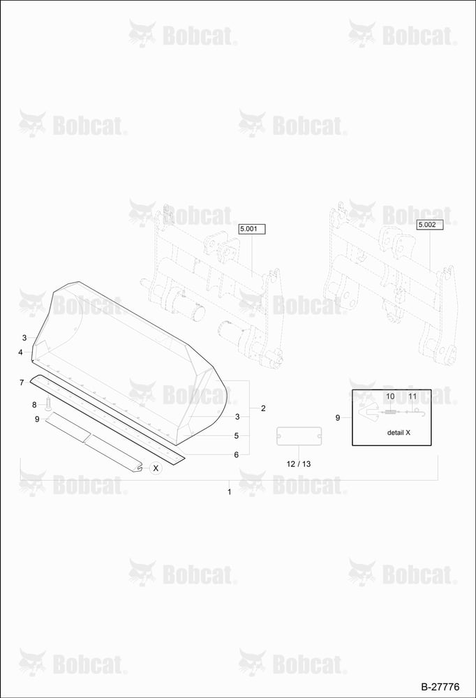 Light Material Bucket - 2050MM