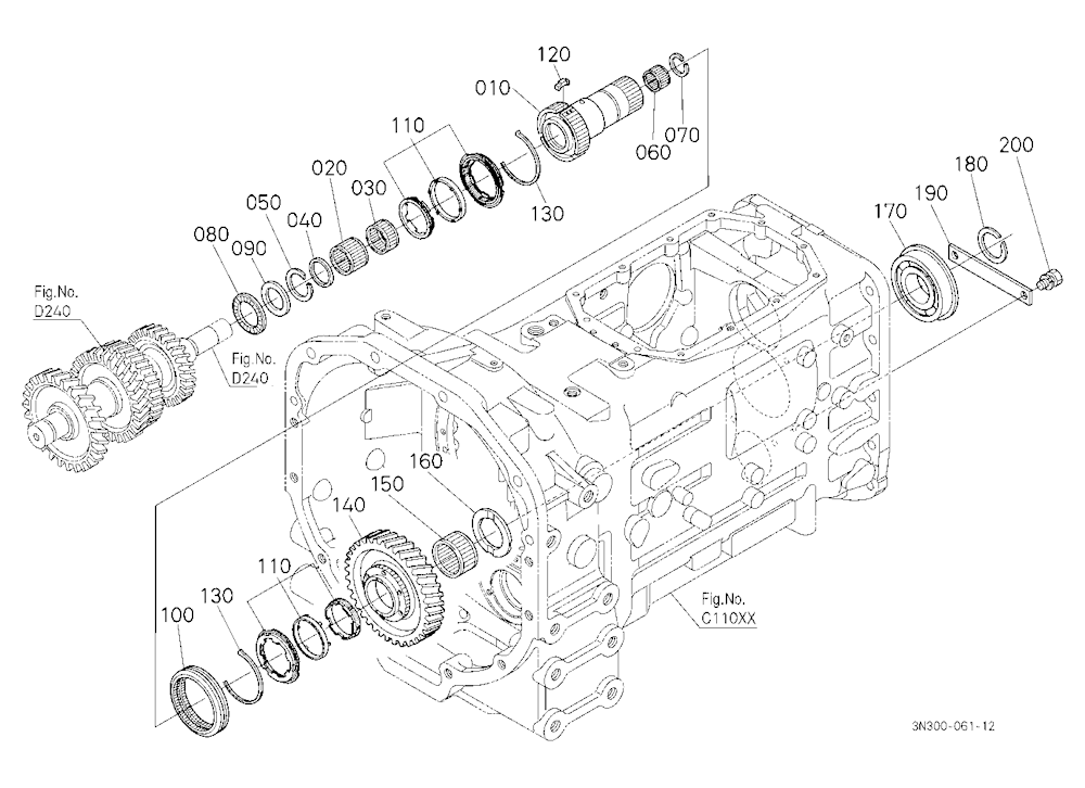 Main Gear Shift Shaft And Range Gear Shaft [Except