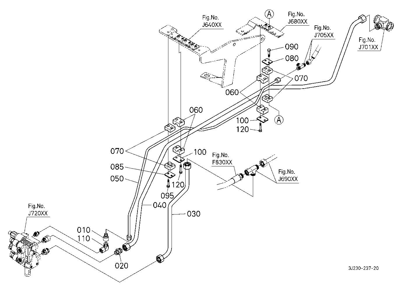 Front Suspension Valve Pipe (Rear) [With Front Sus