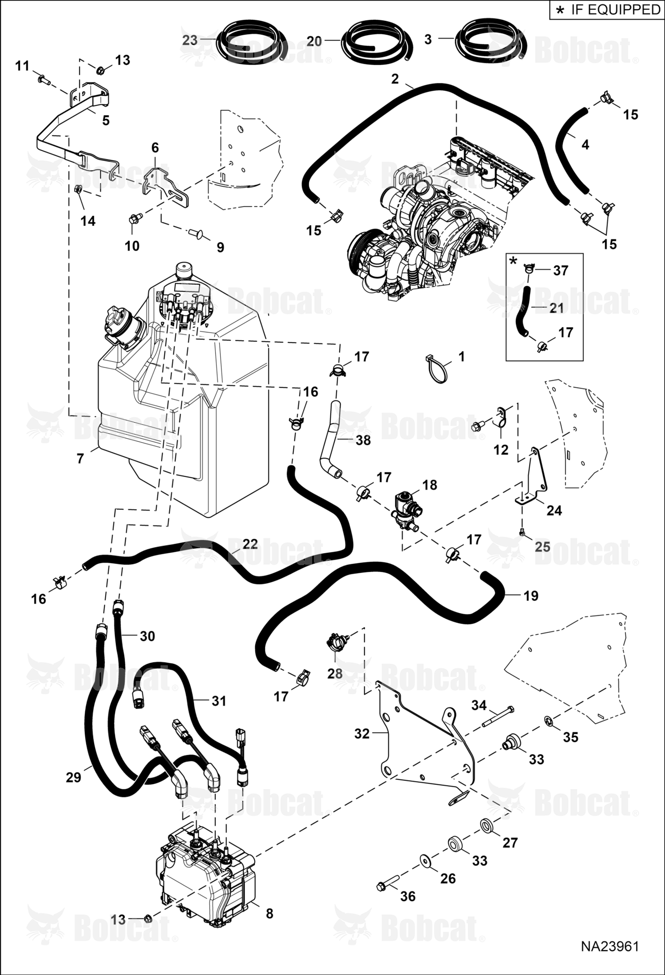 Engine & Attaching Parts (SCR System) (Plumbing)