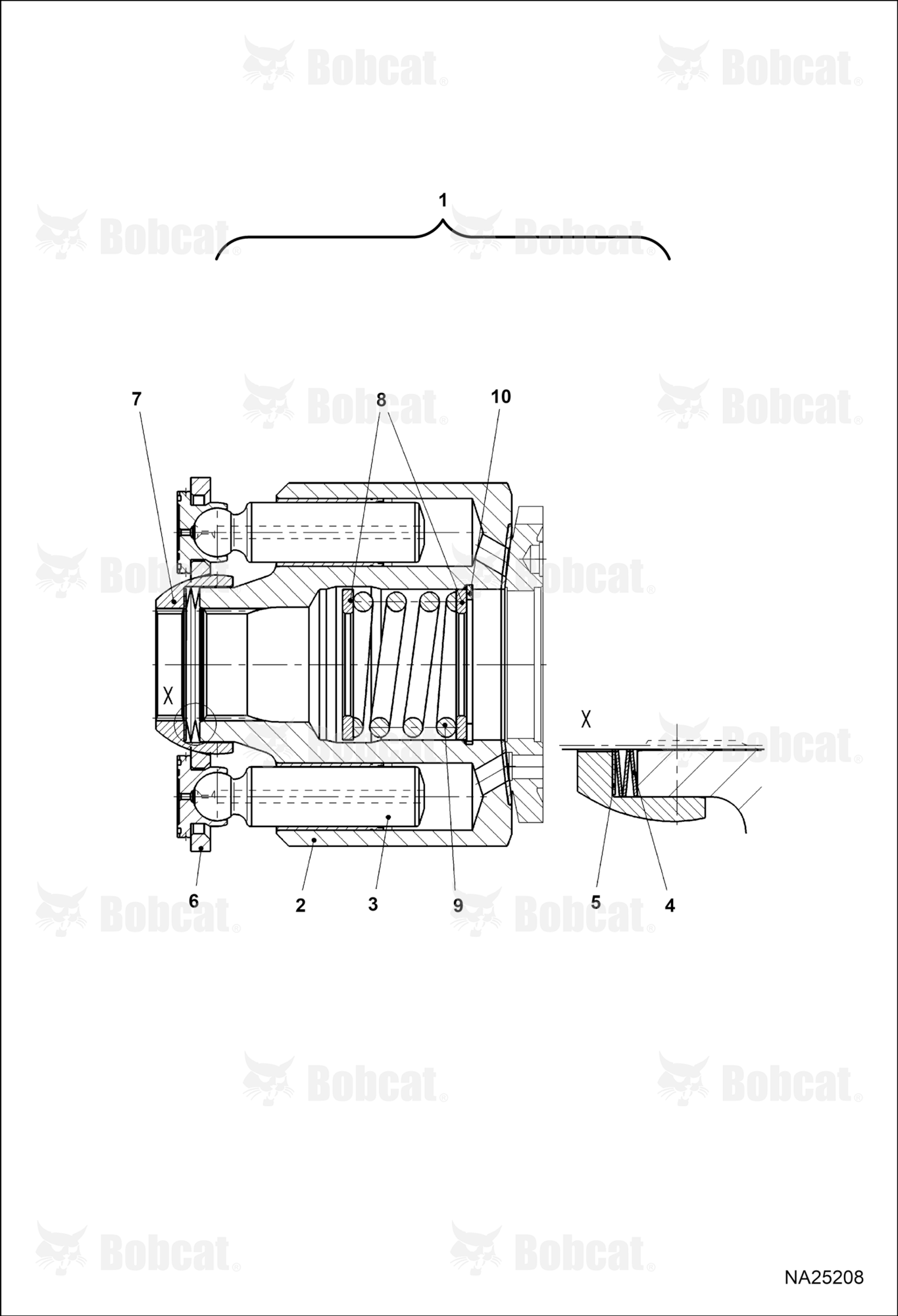 Hydrostatic Pump (Rotary Group)  B53A12001 & Above