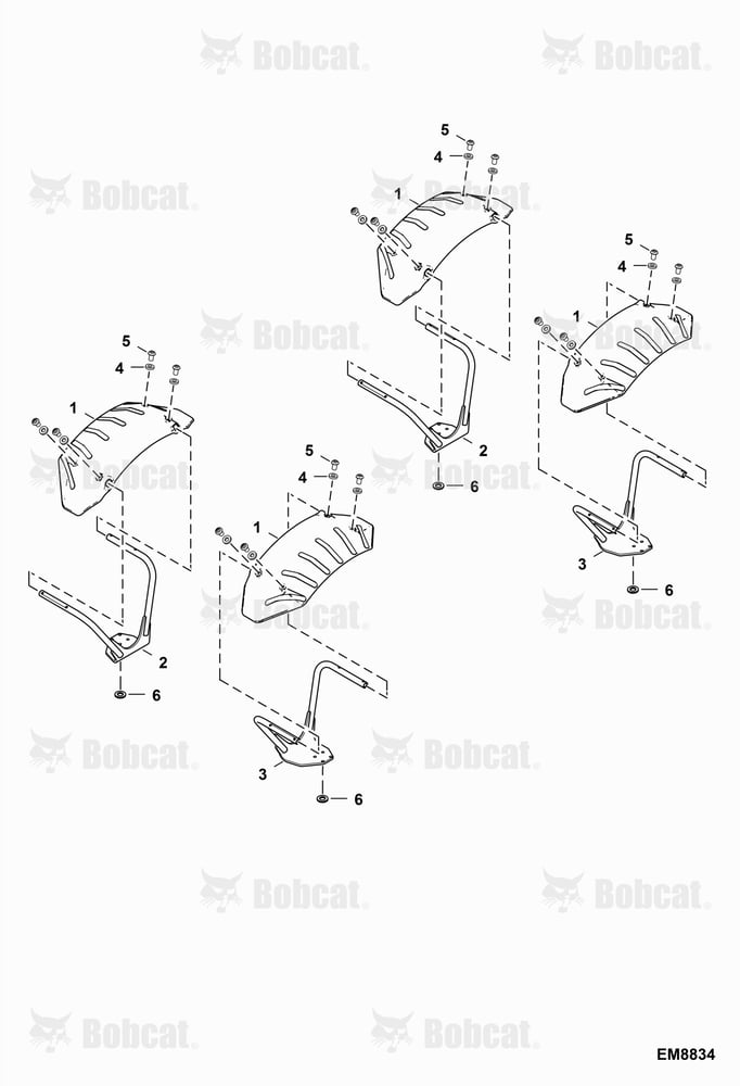 Mudguards (24" Wheels) (Ribbed)  B35C11001 - B35C11105, B35B11001 - B35B11077