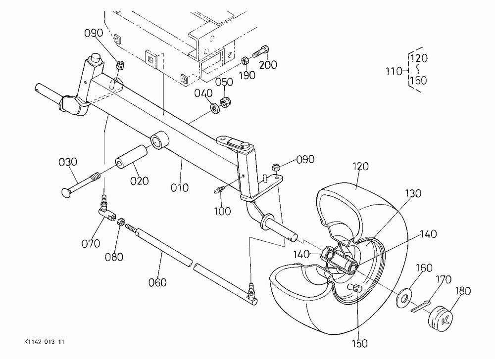 FRONT AXLE/FRONT WHEEL