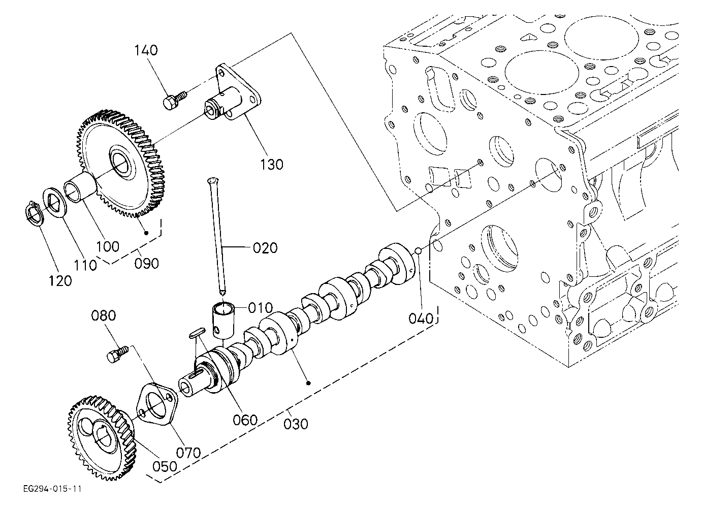 Camshaft And Idle Gear Shaft