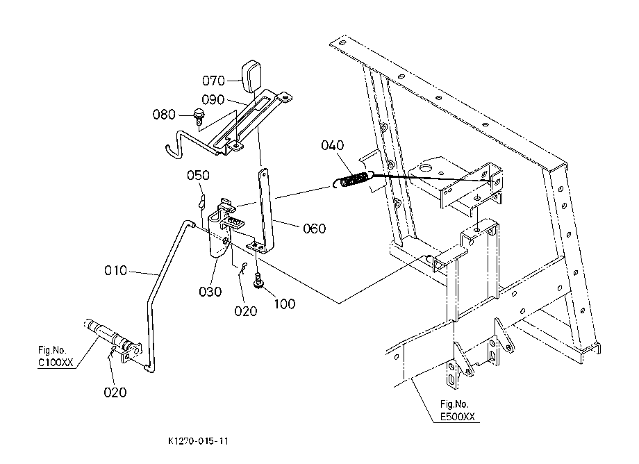 Pto Clutch Control Lever
