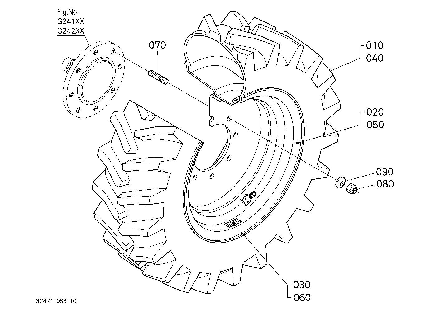 Front Wheel (280/70R18 R1)