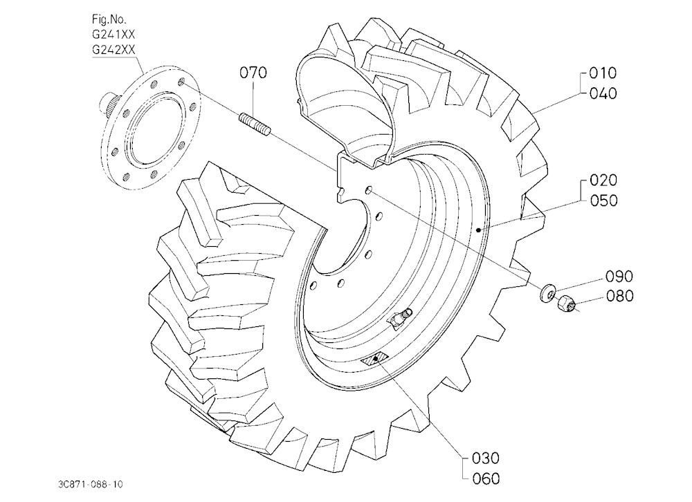 Front Wheel (280/70R18 R1)