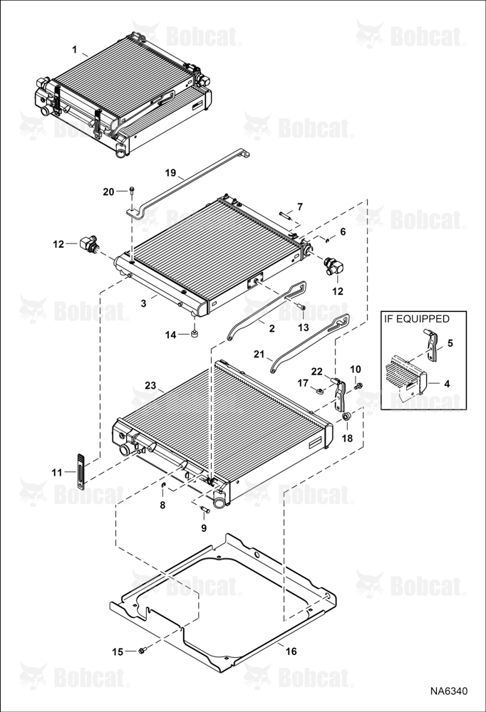 RADIATOR/COOLER Assembly (Stud Mount Radiator)