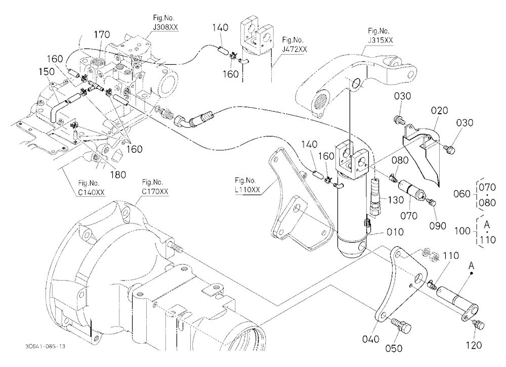 3P-Lift Assist Cylinder Lh