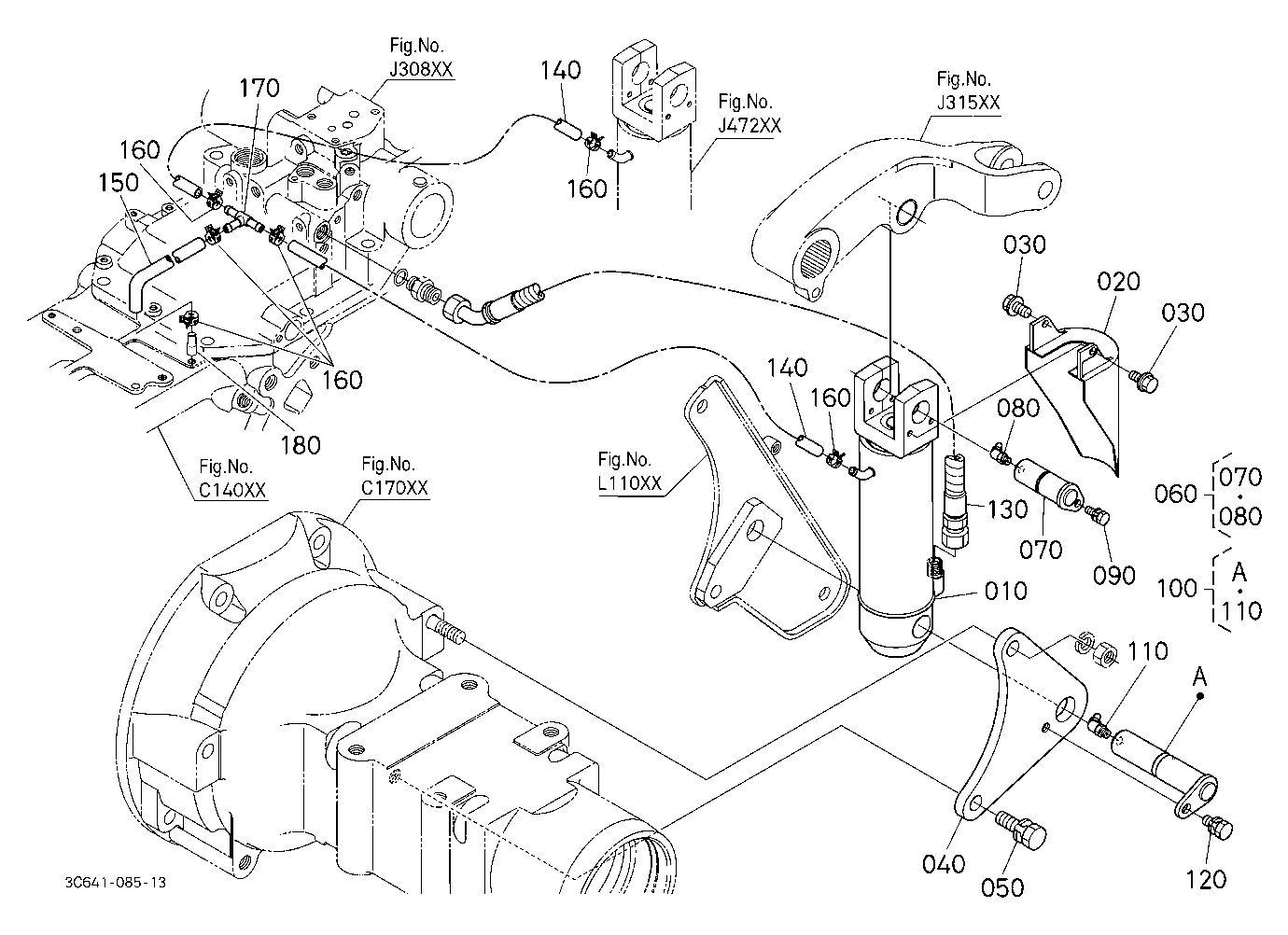 3P-Lift Assist Cylinder Lh