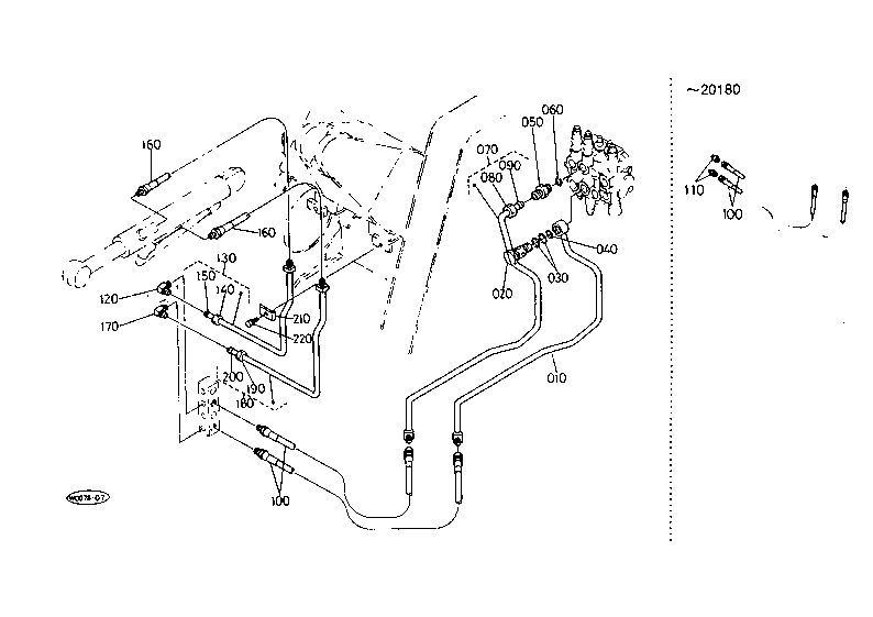 Oil Piping (Tilt Cylinder)