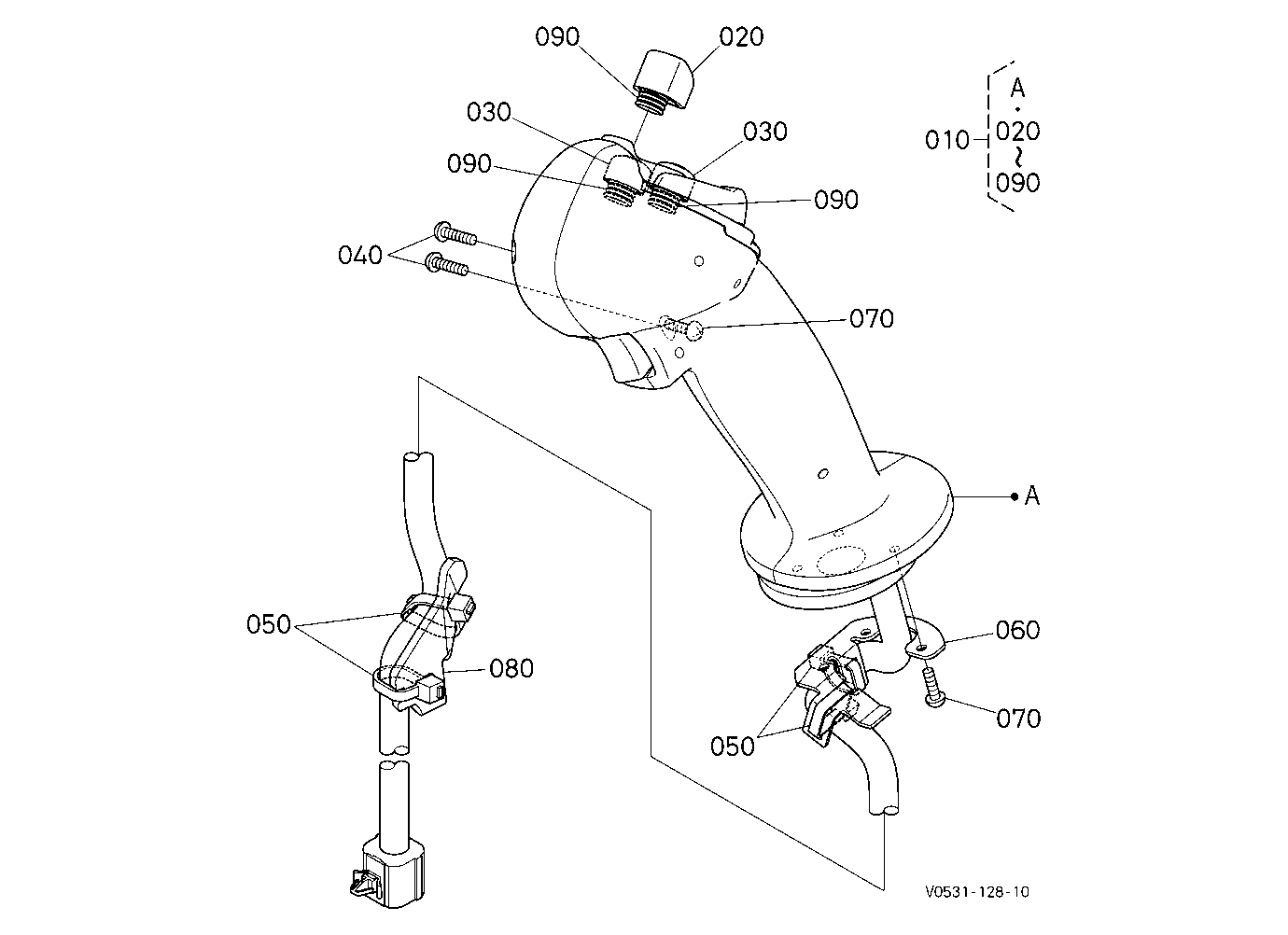 Grip (Lh) [Component Parts] [High Flow]