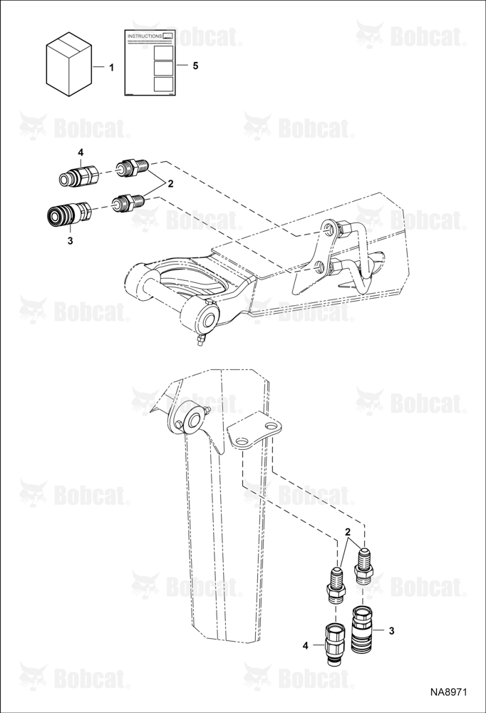 AUX HYD Coupler Kit