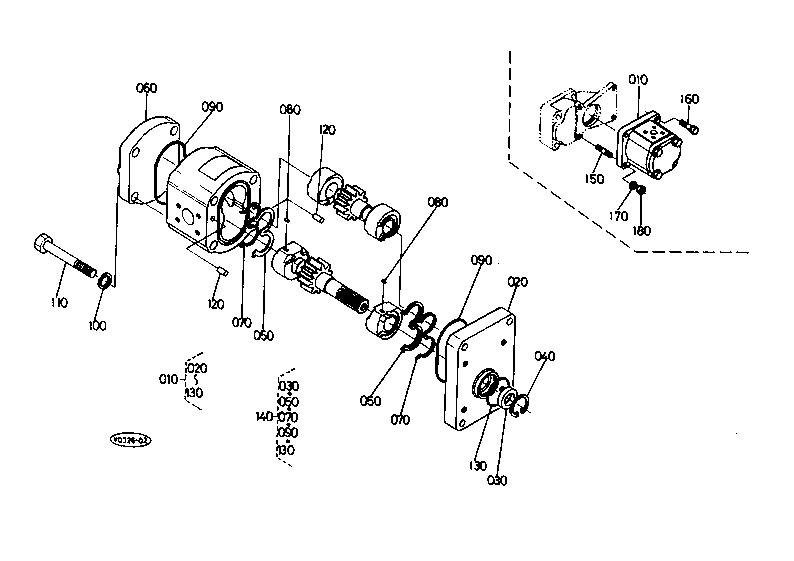 Gear Pump (2) and Component Parts [Except H.R.C.]