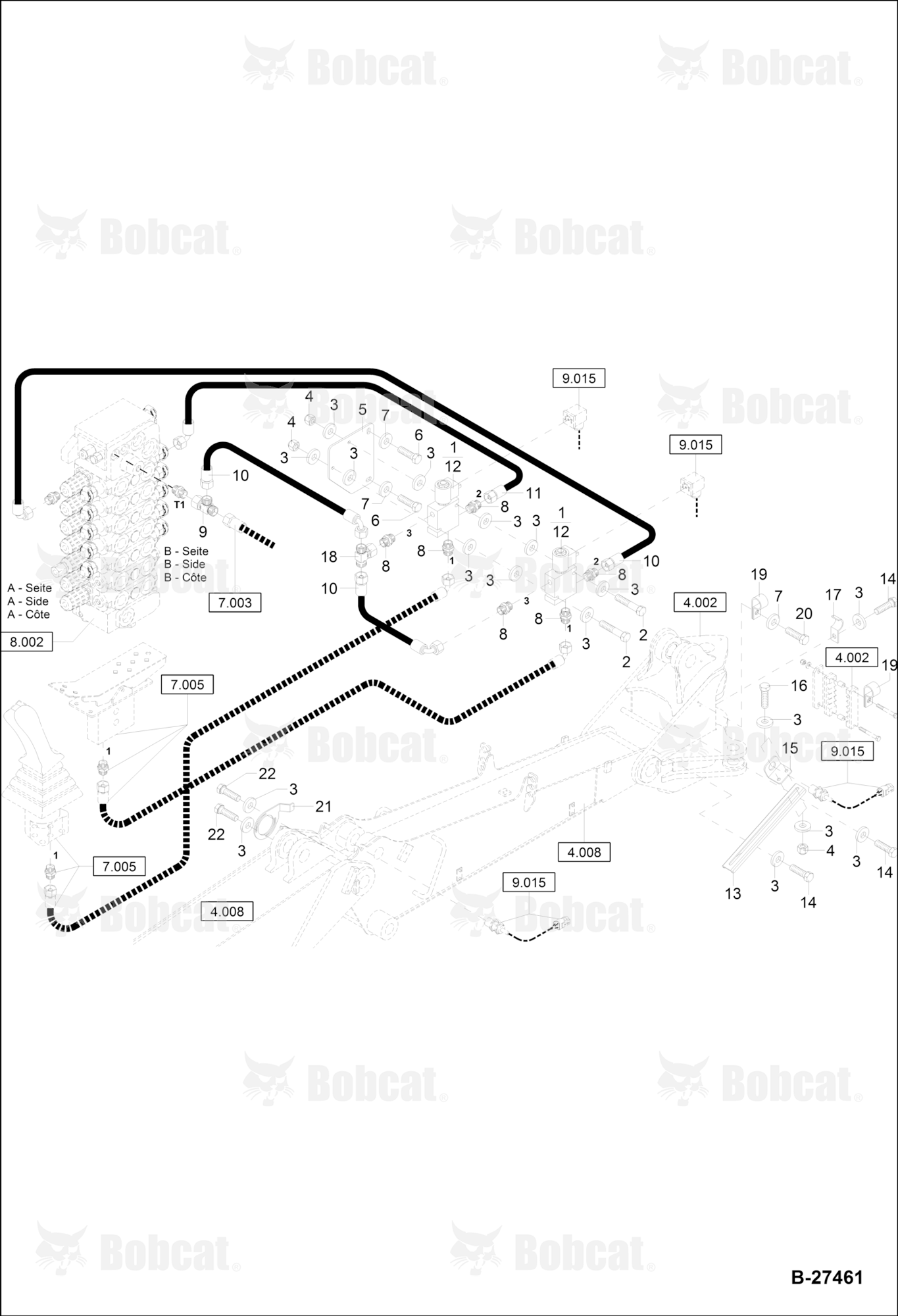 Hydraulic Installation - Boom Hight Limitation (Circular Boom - Previous Version)