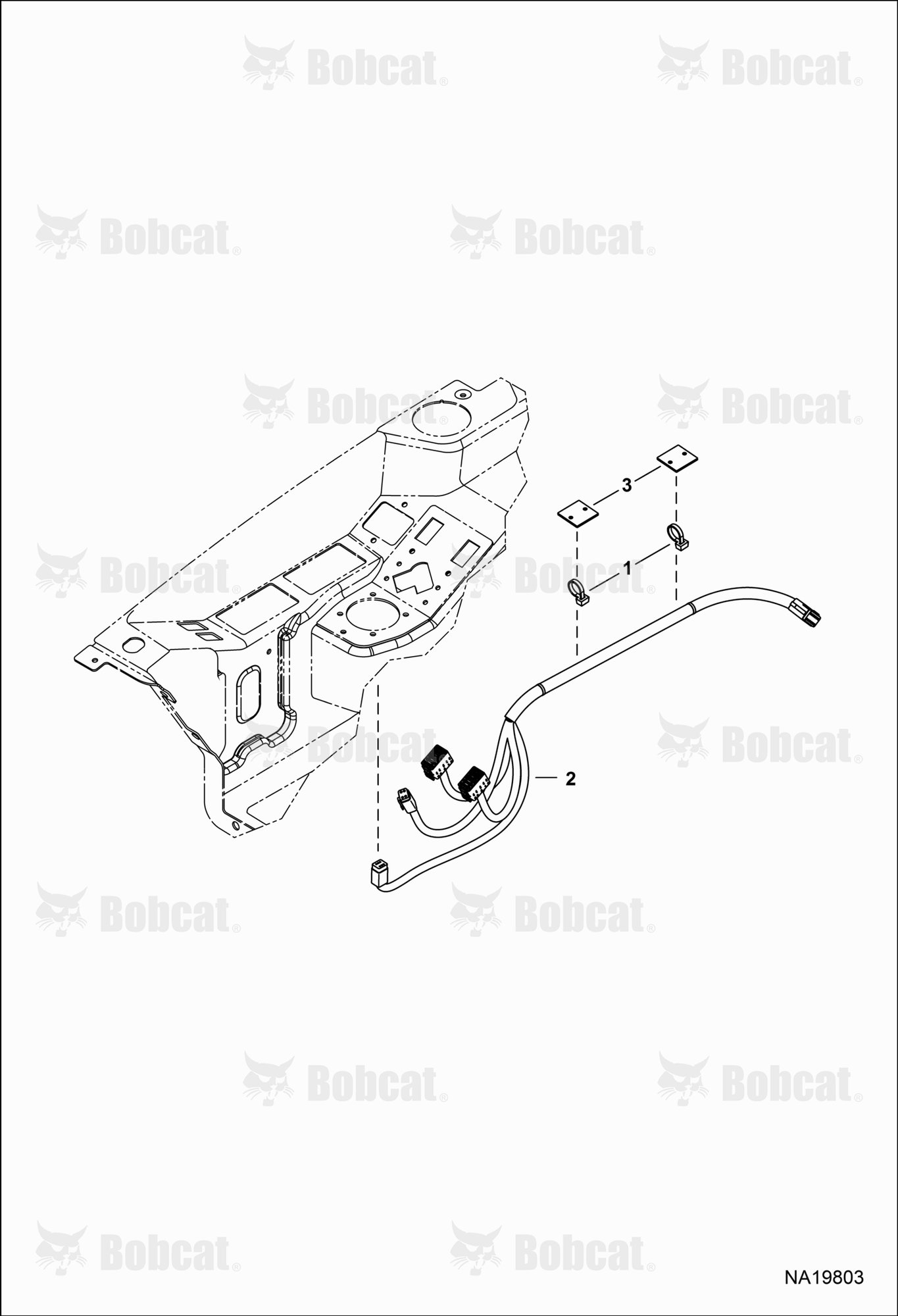 CAB Electrical Circuitry (Control Harness) (Fixed Armrest)
