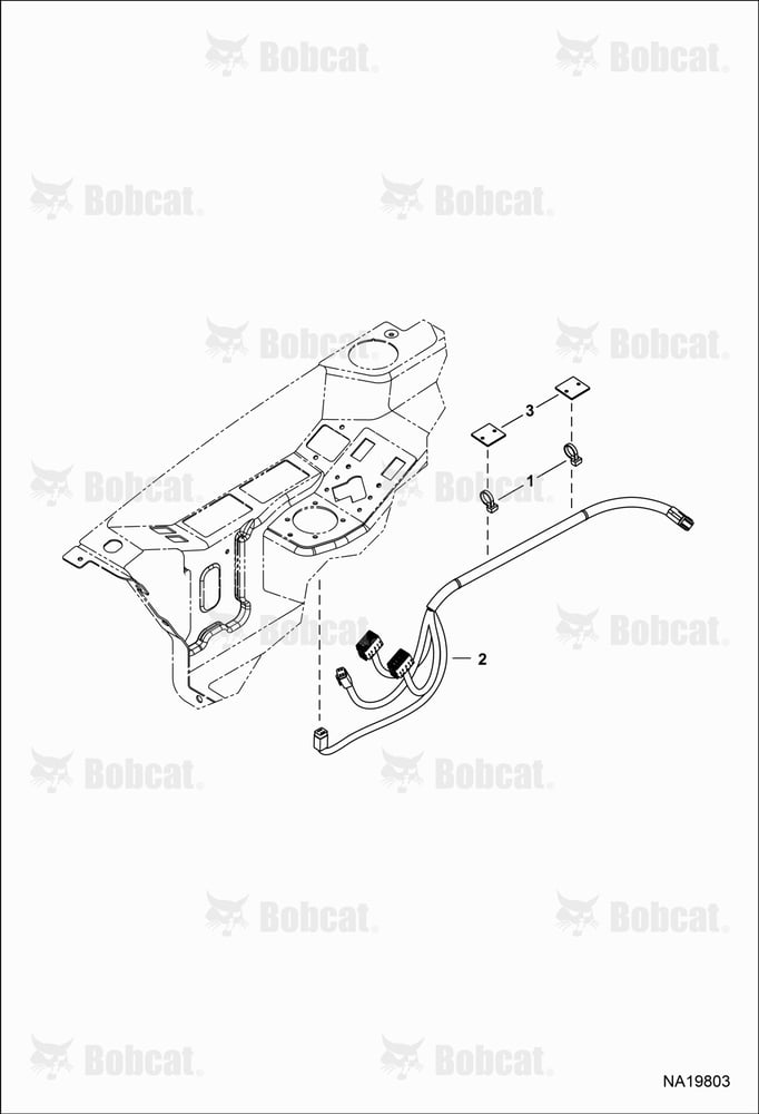 CAB Electrical Circuitry (Control Harness) (Fixed Armrest)