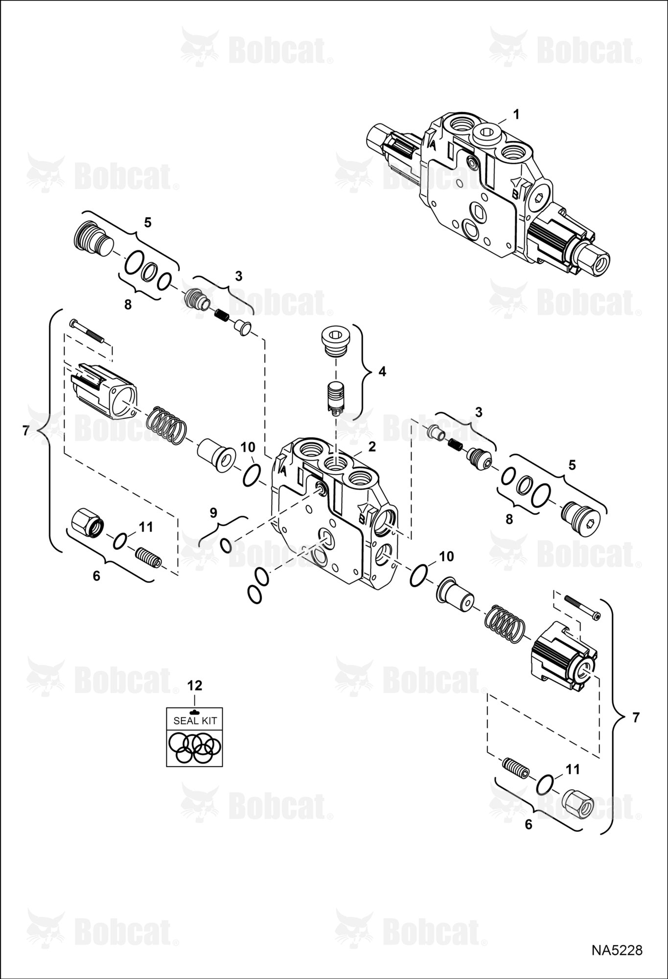 Hydraulic Control Valve (Slew Section)
