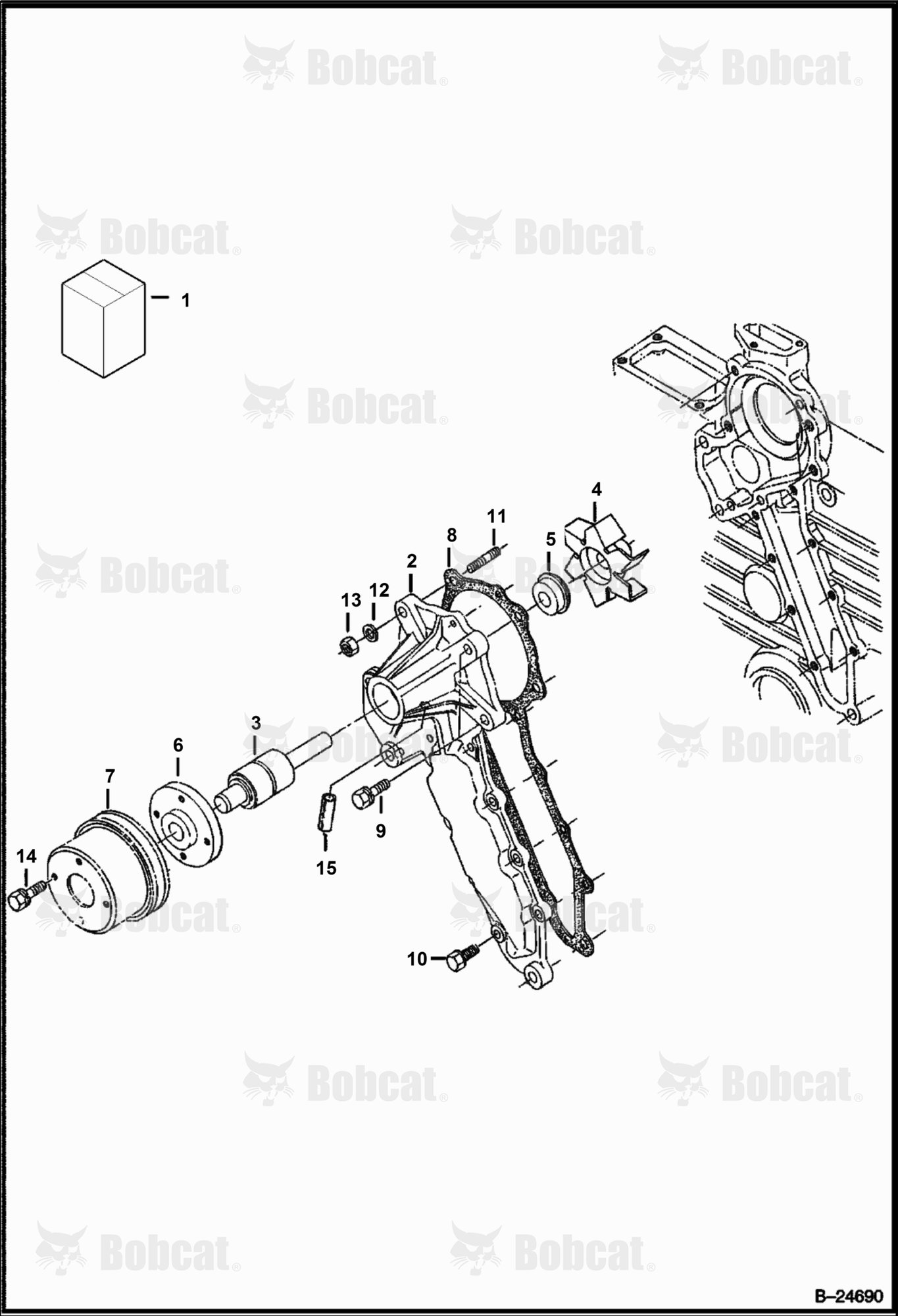 Water Pump (Kubota - V1903 2EB - Tier II Replacement)