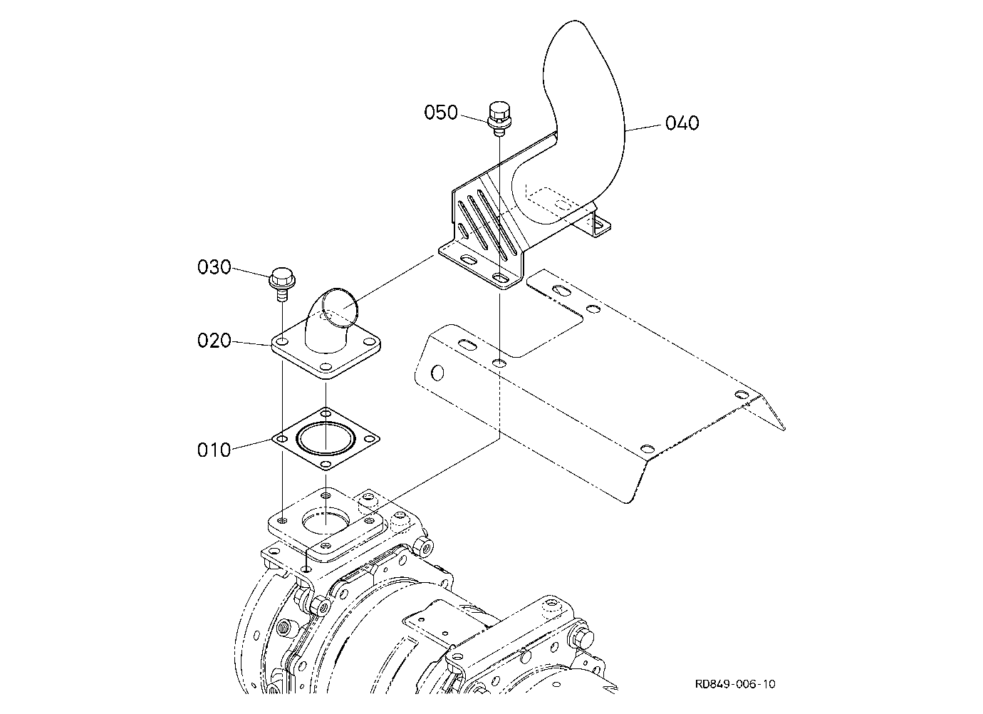 Diesel Particulate Filter Muffler Pipe
