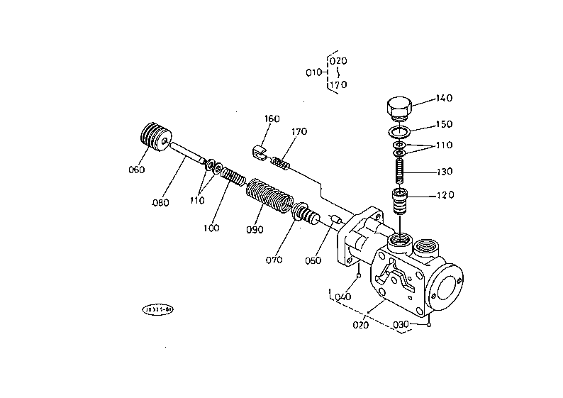Hydraulic Shuttle Valve 1 [Section Parts]
