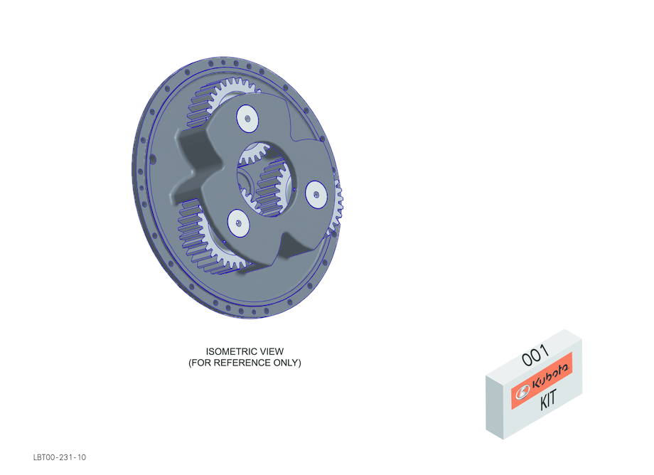 Kit - Planetary Gear, Final Drive