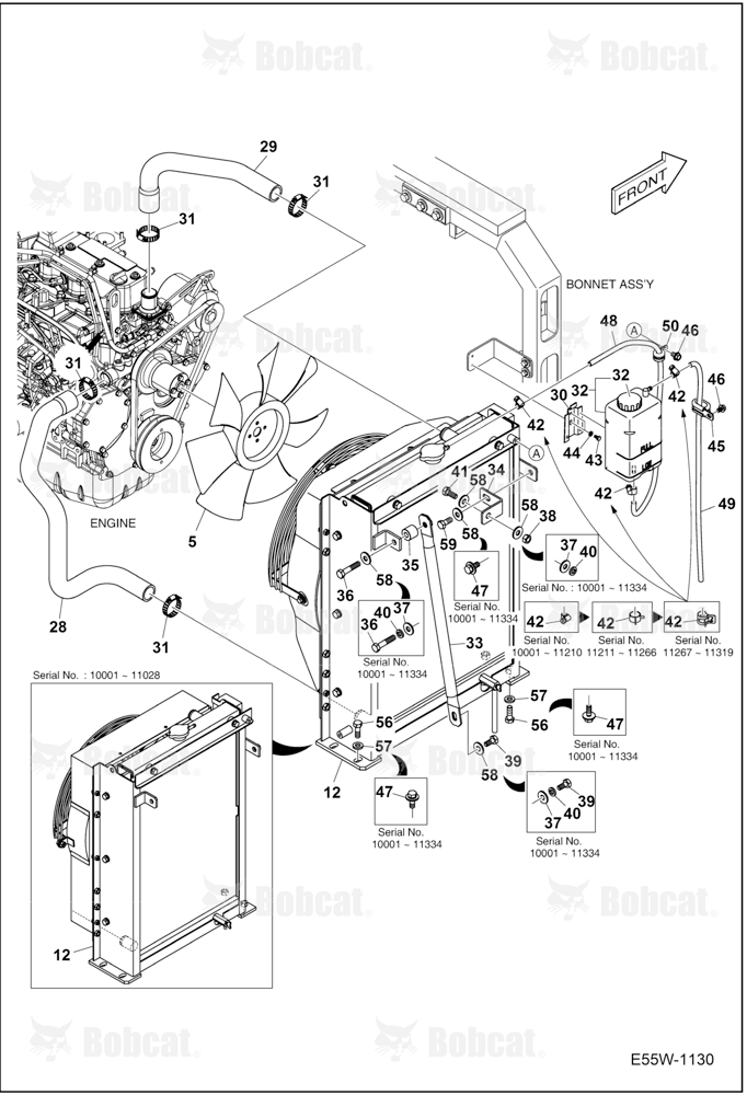 Engine & Attaching Parts (Radiator Mounting)