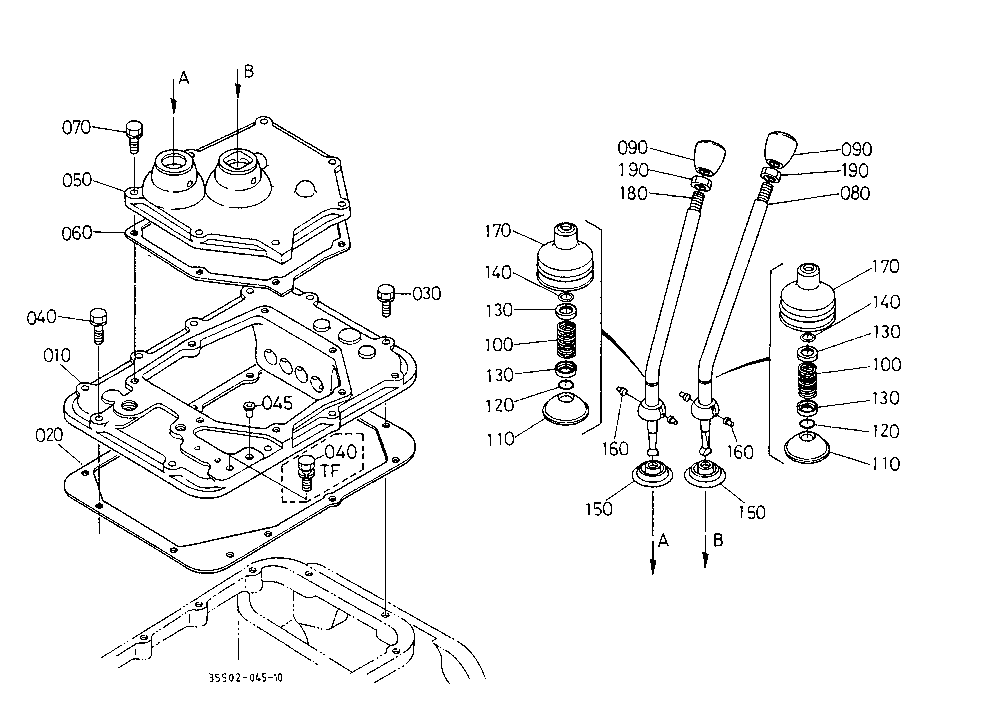 Main And Range Gear Shift Lever