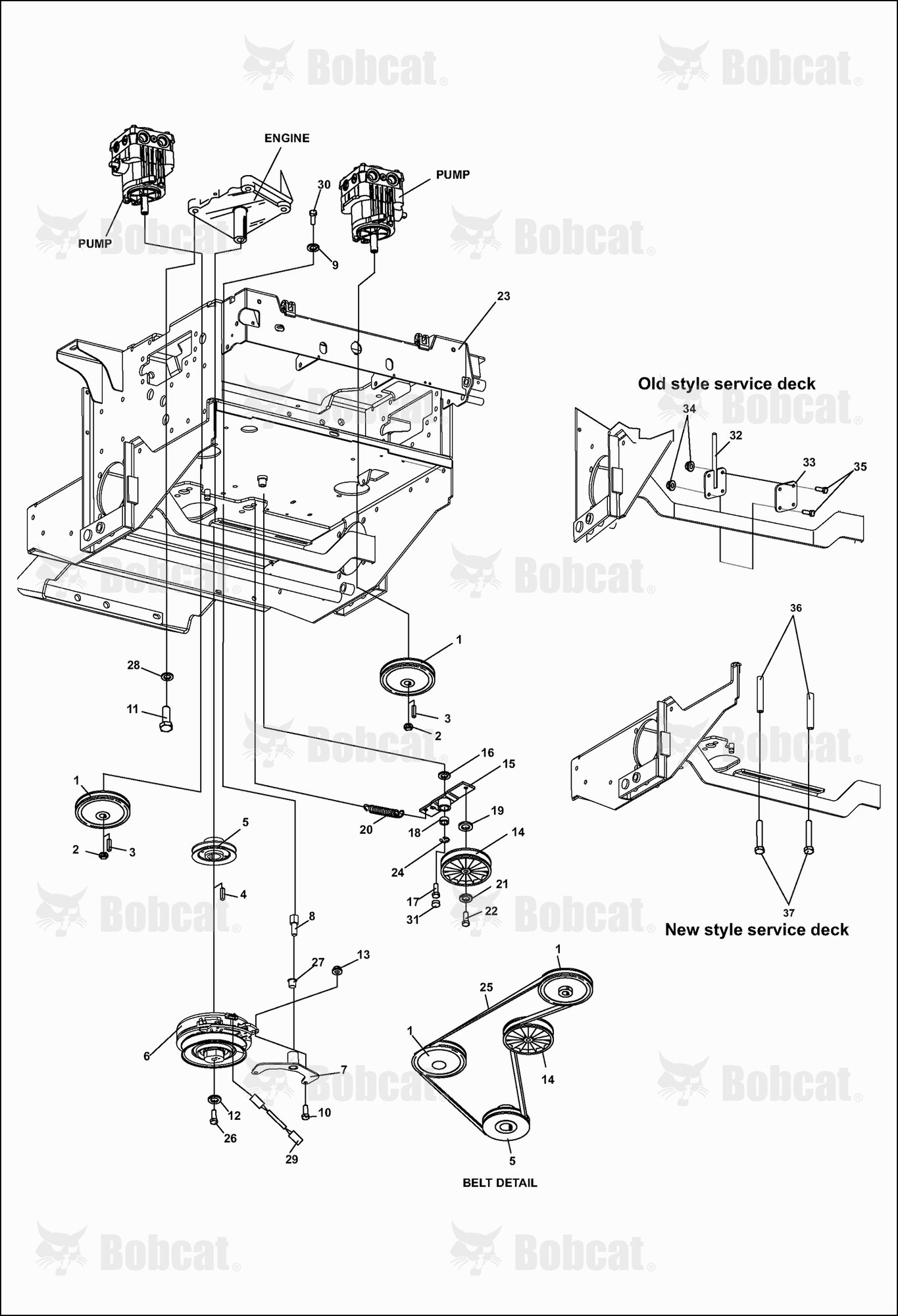 Lower Engine Deck ASSY