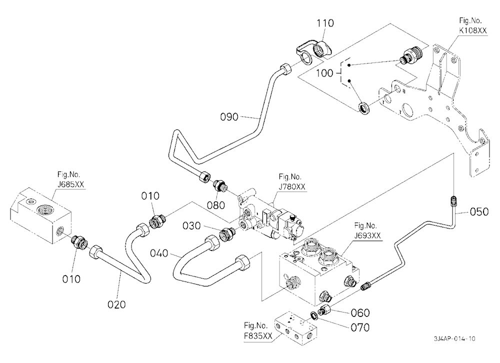 Trailer Brake Valve Pipe/Coupler [With Hydraulic T