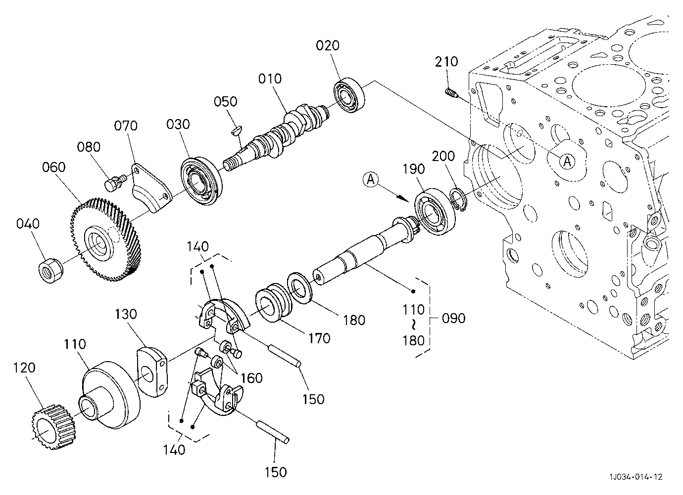 Fuel Camshaft And Governor Shaft