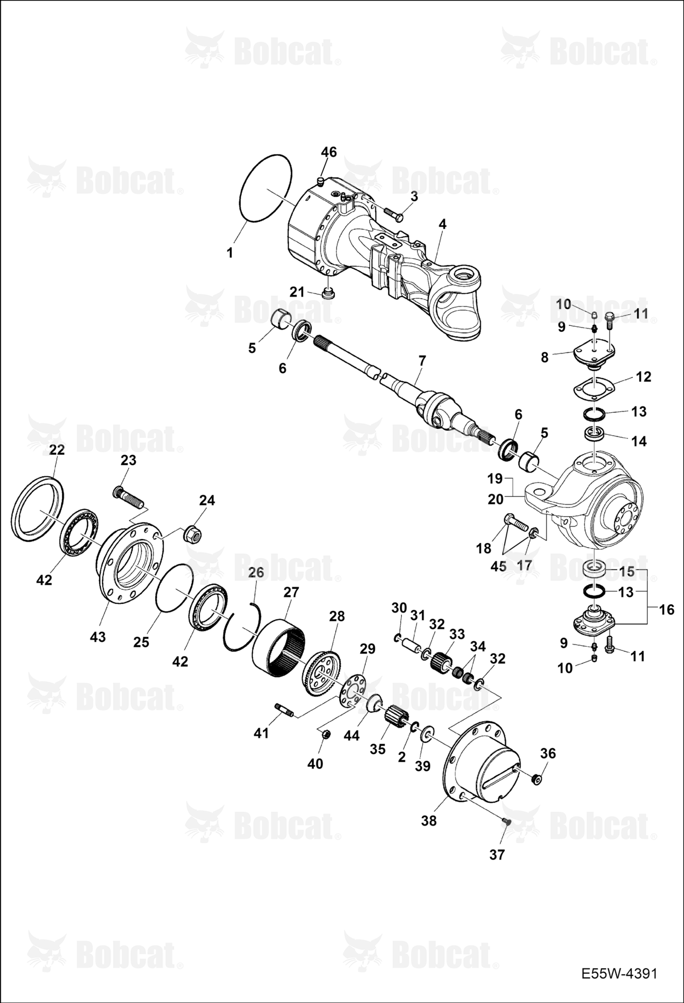 Hub Reduction (Front Axle)  AEFB11102 - AEFB11307
